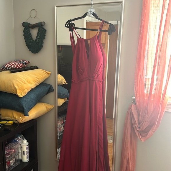 Azazie evalleen in burgundy - Picture 4 of 5